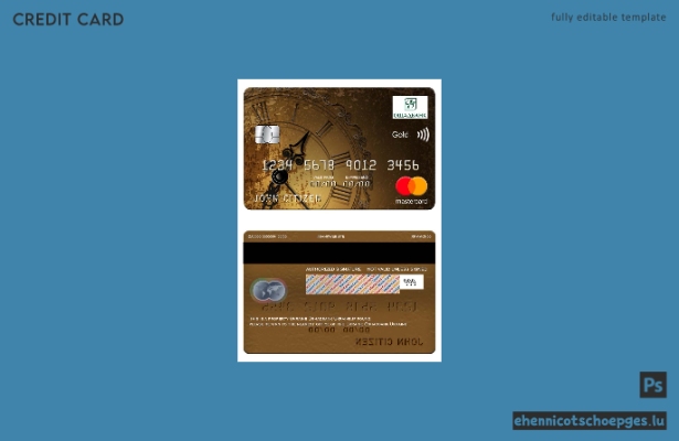 Ukraine Oshadbank Ukraine Mastercard Gold Beispielvorschau